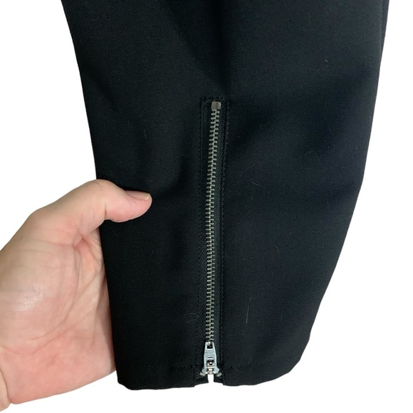 French Connection Slim Fit Ankle Zip Pants black, sz 10. EUC - Picture 4 of 9